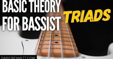 Basic Bass Theory | How to Play Triads | Daric Bennett's Bass Lessons