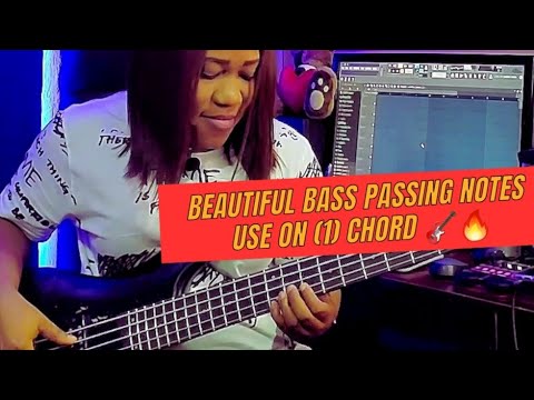 Beautiful bass passing notes use on (1) chord ????????