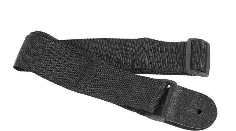 ChromaCast Black Nylon Bass Acoustic & Electric Guitar Strap 32"-59" 2" Wide