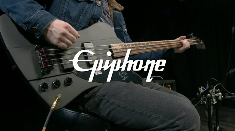 Epiphone Goth Thunderbird IV Bass, Black | Gearr4music demo