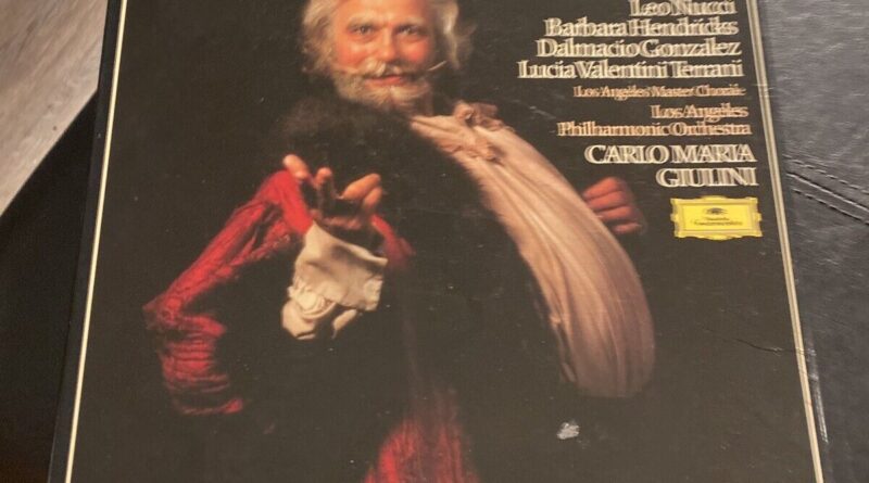 Giuseppe Verdi- Falstaff, Renato Bruson Katia Ricciarelli 3 Vinyl BOX SET 1982