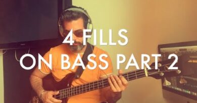 HOW TO CREATE FILLS ON BASS FOR BEGINNER INTERMEDIATE CREER DES FILLS  DEBUTANT INTERMEDIAIRE # 2