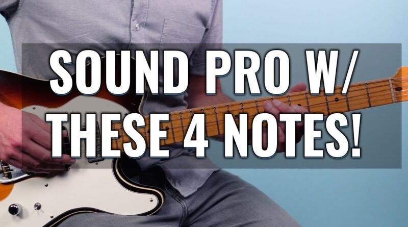 How To Play A Blues Guitar Solo And Sound Pro (With Just 4 Notes!)