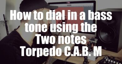 How to dial in a bass tone using the Two notes Torpedo C.A.B. M