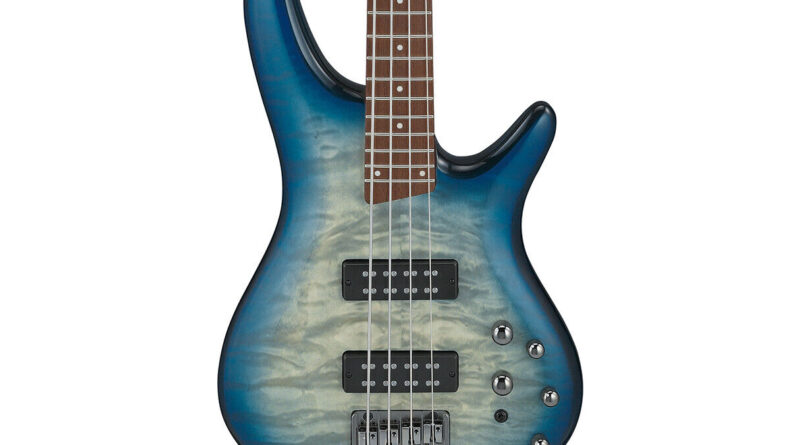 Ibanez SR400EQMSCB SR Standard Bass Guitar - Stained Cosmic Blue Starburst