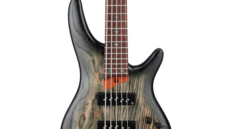 Ibanez SR605E 5-String Electric Bass Guitar Black Stained Burst