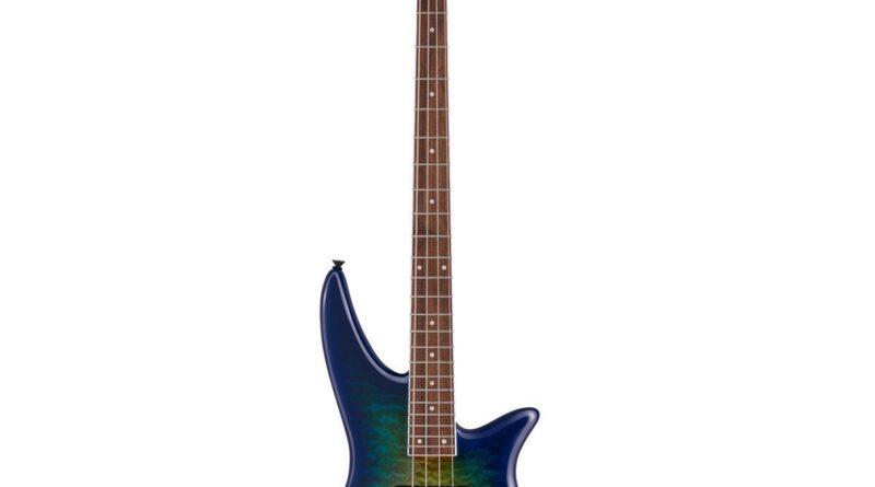 Jackson X Series Spectra Bass SBXQ IV Electric Guitar, Laurel, Amber Blue Burst