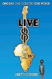 Live 8 One Day One Concert One World DVD Live Aid 2005 All Region Free Postage