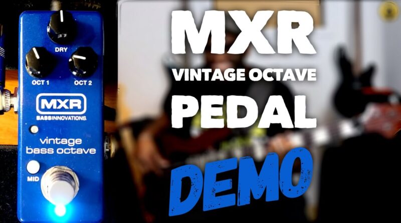 MXR Mini Vintage Octave Bass Pedal Demo ~ Daric's Bass Lessons