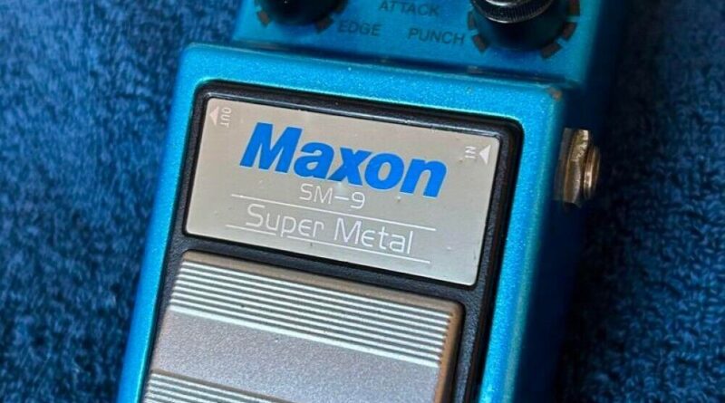 Maxon SM-9 Super Metal Distortion MIJ Japan Vintage Guitar Bass Effects Pedal