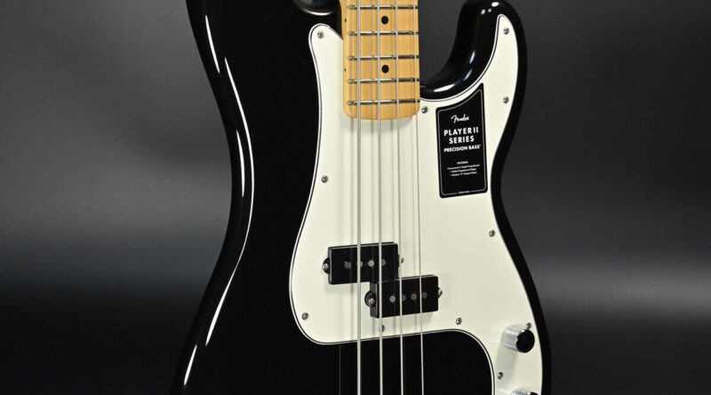 New Fender Mexico / Player II Precision Bass Maple Black S/N MX24026691 Guitar