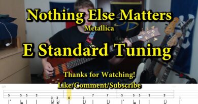 Nothing Else Matters - Metallica (Bass Cover with Tabs)