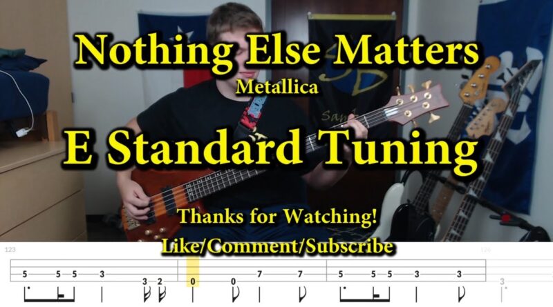 Nothing Else Matters - Metallica (Bass Cover with Tabs)