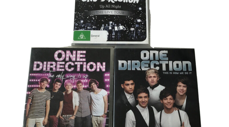 One Direction DVDs Bulk Lot 1D Music Merchandise Memorabilia Live Concert x3 R4