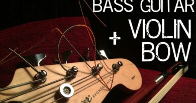 Playing Bass Guitar With Violin Bow - It's Budget Cello!