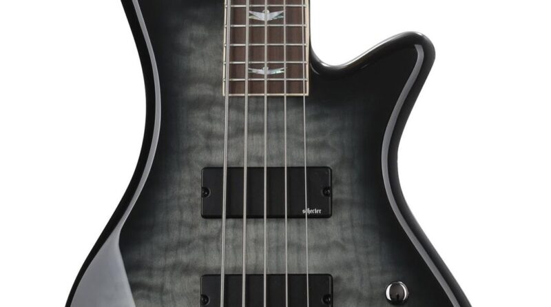 Schecter Stiletto Extreme 5 Bass Guitar - See-Thru Black STILETTO EXTREME-5