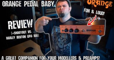 Simple AND strong! || ORANGE PEDAL BABY 100 Power-Amp (Review + Shootout vs. Harley Benton GPA-100)