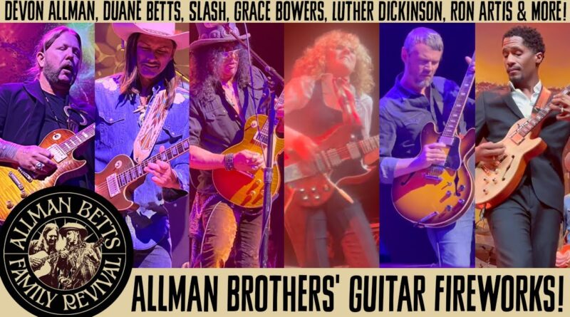 Slash, Duane Betts, Devon Allman & Grace Bowers Best Guitar Solos from Allman Betts Family Revival