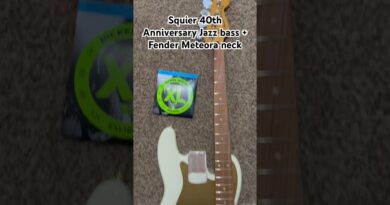 Squier 40th Anniversary Jazz Bass build #jazz #fenderjazzbass #squier