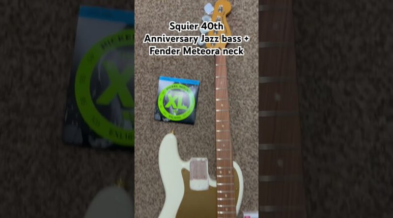 Squier 40th Anniversary Jazz Bass build #jazz #fenderjazzbass #squier