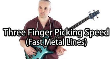 Three Finger Picking for Bass Guitar - Billy Sheehan, Metallica, Iron Maiden lines Made EASY