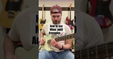 Use this Great Sounding Arpeggios over Minor Chords ???? #lesson #guitar