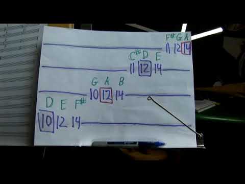 Walking the Chords of a D Major Scale for Advanced Bass Guitar