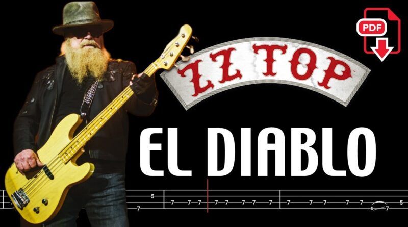 ZZ Top - El diablo (????Bass Tabs | Notation) @ChamisBass  #zztopbass #zztop #dustyhill