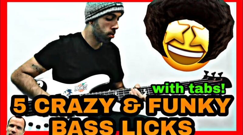 5 FUNKY Intermediate Bass licks & fills!!  || Luis Adonay