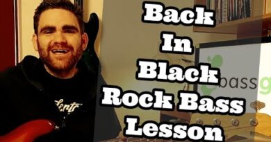 Back In Black AC/DC Style Beginner Rock Bass Guitar Lesson