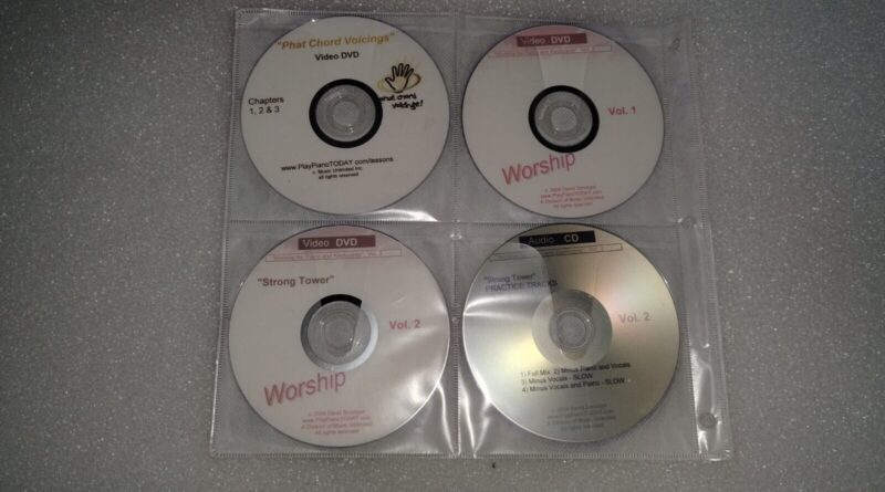 David Sprunger Keyboard Piano Training Cd and DVD Christian Lot