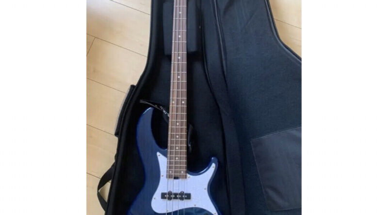 Electric Bass Guitar Aria Pro II RSB-42AR RSB Series SBL See-Through Blue