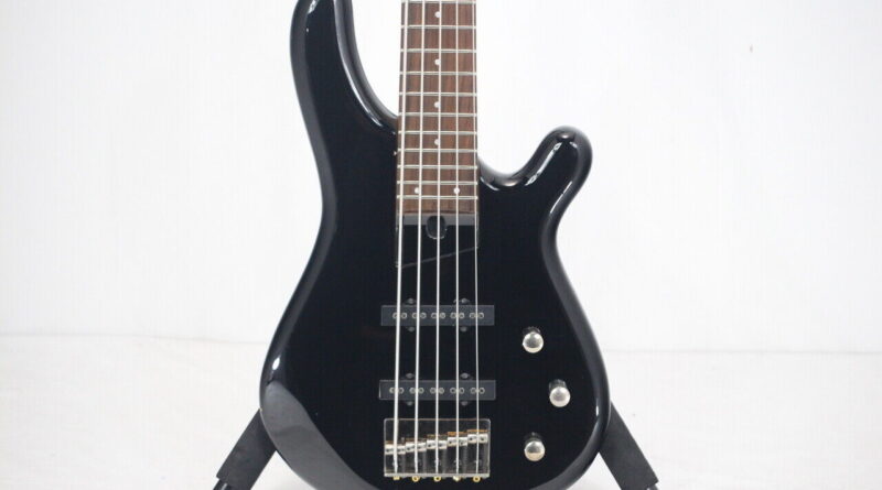 FERNANDES GRAVITY 5X Black 5-string 2007 Electric Bass Guitar Used From Japan