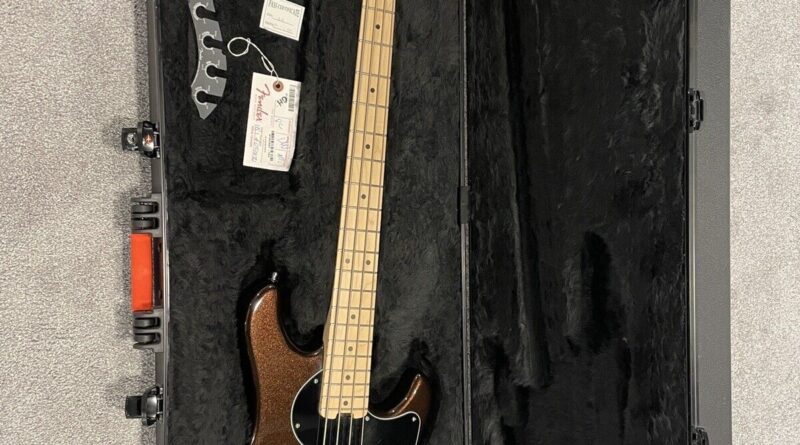 Fender Dimension Bass Guitar - Root Beer Sparkle Maple Neck USA American Made