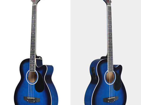 Glarry GMB101 4-string electro-acoustic bass guitar with 4-band equalizer