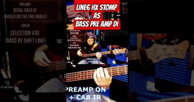 HX Stomp As Noble Bass Pre Amp DI (Regal) #bassgear #basspedal #funkybasslines #bass