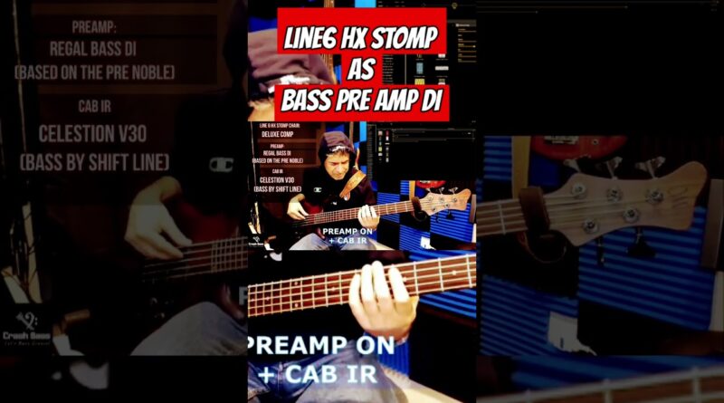 HX Stomp As Noble Bass Pre Amp DI (Regal) #bassgear #basspedal #funkybasslines #bass