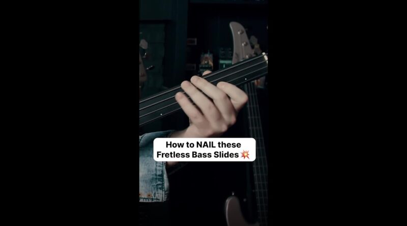 How to NAIL these Fretless Bass Slides ????