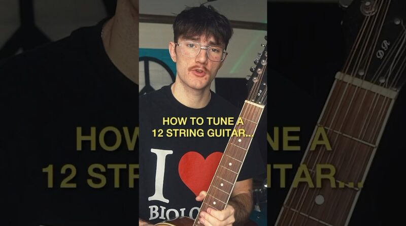 How to tune a 12 string guitar… #guitar #guitarist #12stringguitar #guitartuning #guitartips