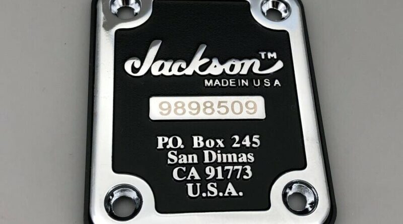 Jackson Guitar Neck Plate Random Serial Number USED