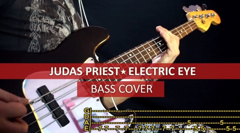 Judas Priest - Electric eye / bass cover / playalong with TAB