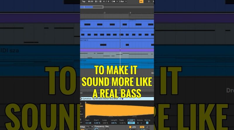 Make your MIDI bass sound real