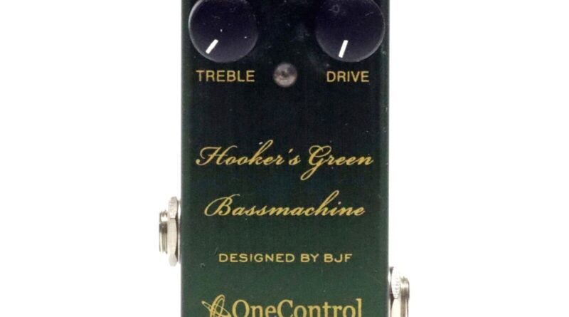 One Control Hooker's Green Bass Machine Bass Guitar Effect Pedal