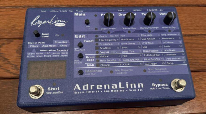 Roger Linn Design Adrenalinn 1 Sequencing Guitar Multi Effect