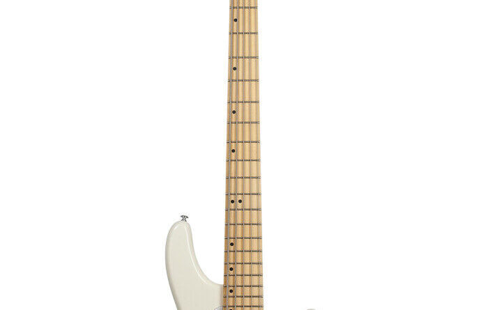 Schecter 2495 5-String Bass Guitar, Ivory, CV-5