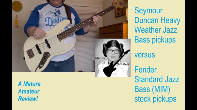 Seymour Duncan Heavy Weather pickups vs. Fender Standard Jazz Bass stock pickups