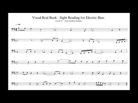 Sight Reading for Bass, Level 11 (Intermediate Etudes) - Ex. 01