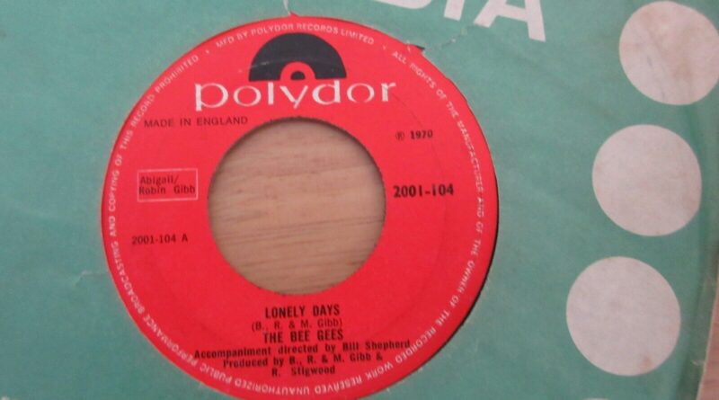 The Bee Gees Lonely Days 7" 1970 **EX**