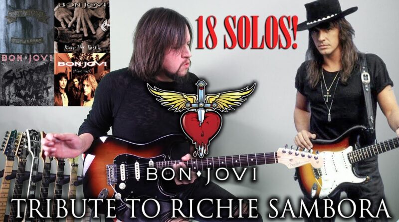 Tribute To Richie Sambora  - 18 Of His Best Solos (Bon Jovi) - by Ignacio Torres