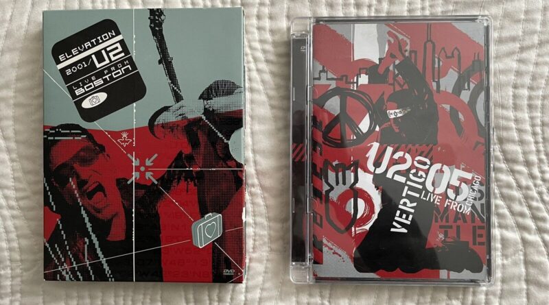 U2 Live Music Concert DVDs: Elevation 2001 Boston & Vertigo 2005 Chicago